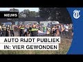Auto rijdt op publiek in na woede op organisatie in Leende