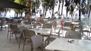Harmony Bay Hotel Limassol, видео обзор недорогого отеля с собственным пляжем, о