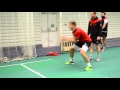 Lancashire squad work on their catching/fielding ...