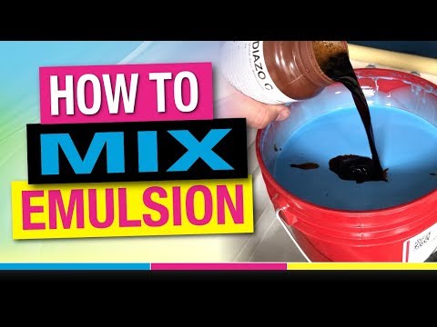How to Mix Diazo Emulsion for Screen Printing Beginners at Home