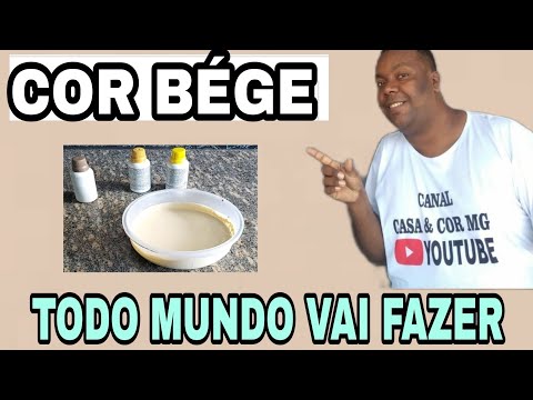 🎨Aprenda a criar a cor BÉGE gota a gota🖌