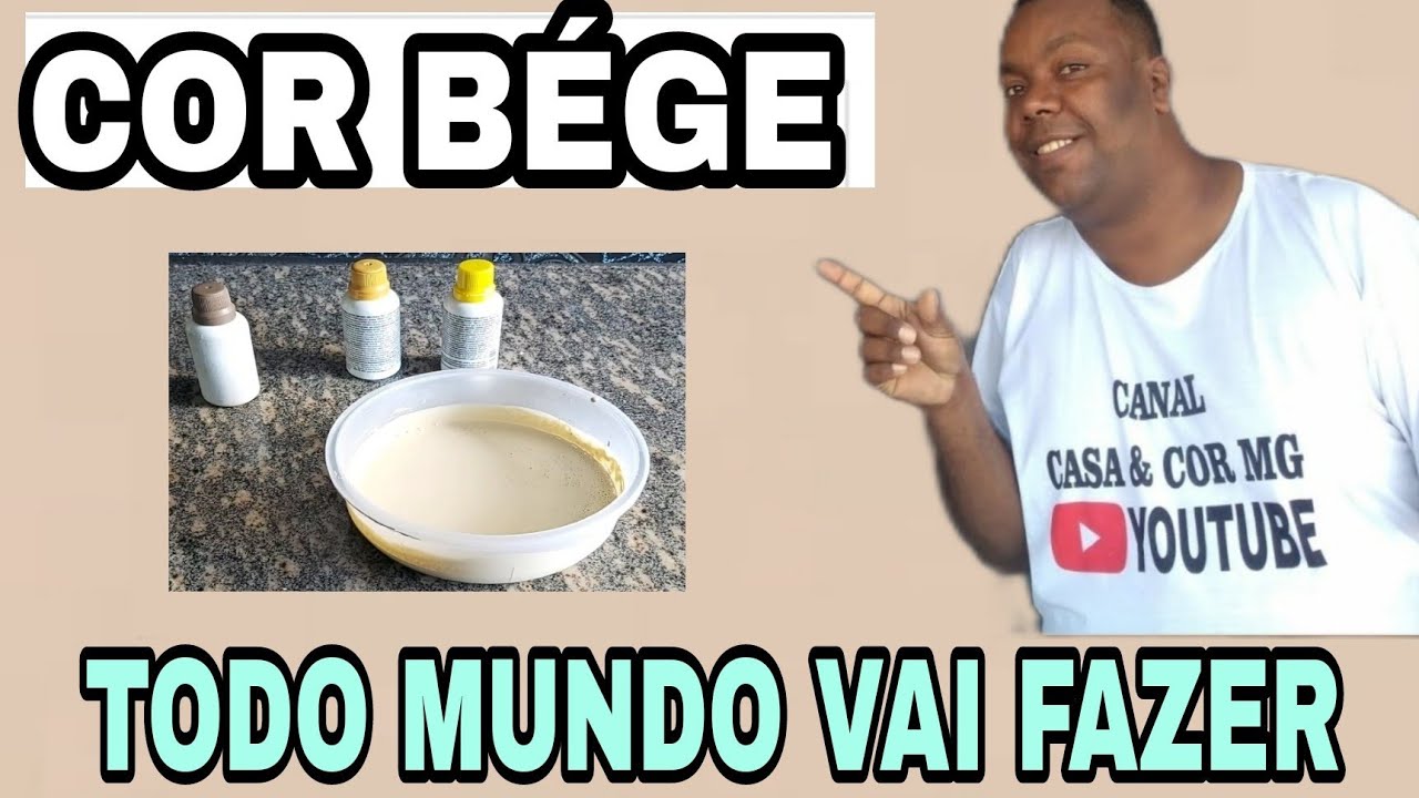 🎨Aprenda a criar a cor BÉGE gota a gota🖌