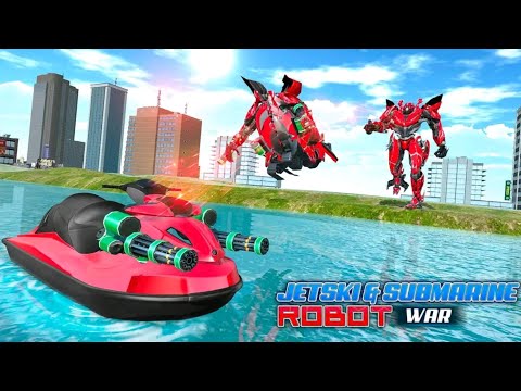 Robot Perang Berubah Jadi Jetski Dan Kapal Selam | Jetski Submarine Robot Transform : Robot War