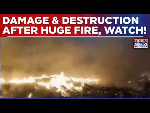 Massive Fire Breaks Out In Mysuru, Multiple Warehouses Gutted Completely, 4 Godowns Enguled