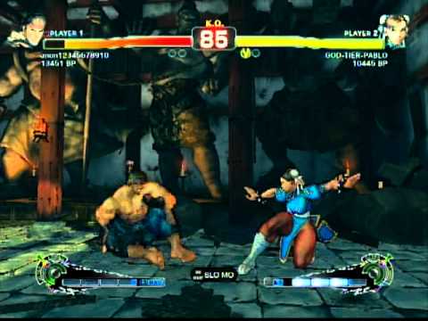 ssf4 (GTP)god-tier-pabloCHUN LI VS Aron123 RYU( rank).mpg