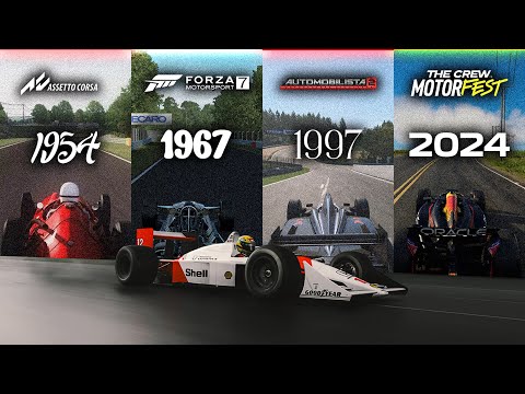 HISTORY of F1 Cars in Racing Games