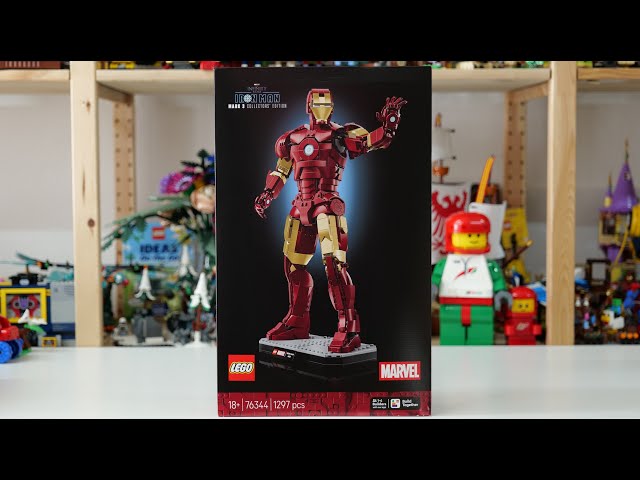 Vídeo relacionado con LEGO | Marvel Iron Man Mark 3: Edición para Coleccionistas - Maqueta para Adultos de Los Vengadores - Minifigura de Superhéroe y Reactor ARC - Regalo para Hombres y Mujeres Fans - 76344