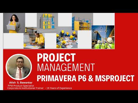 MSProject |  Primavera P6  Course 25 | Online | Offline | ONSite Training | Project based Learning