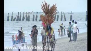 Beach vendors at Kozhikode