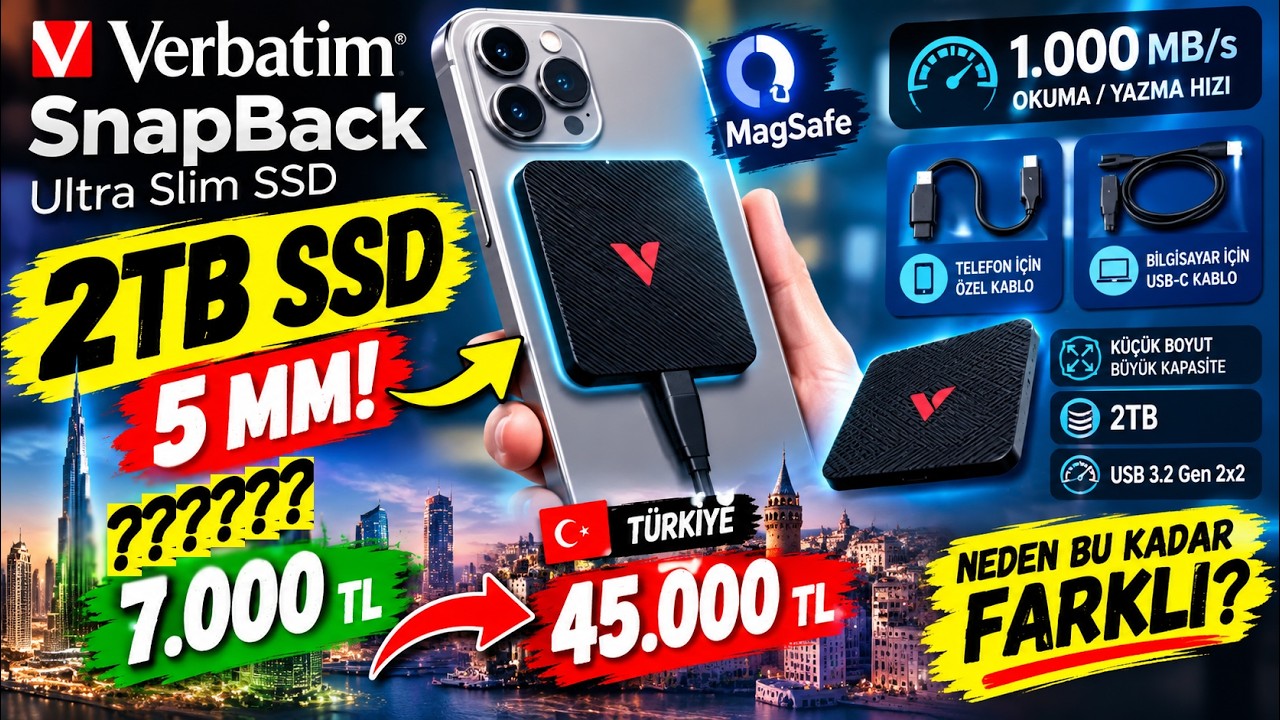 Bu Kadar Küçük 2TB SSD Görmediniz! Türkiye'de 45 Bin Lira | Ben 7.000 TL'ye Aldım