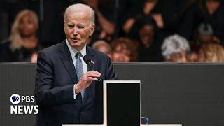 WATCH: Biden pays tribute to Rev. Jesse Jackson's 'abiding message of unity' at public memorial