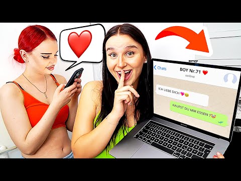 Schwester HEIMLICH beobachten 🤫💞 durch iPhone ! (Teil 3) - Celina