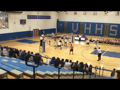 Vernon Hills boys' volleyball Regional final vs  Hersey 05 27 2015