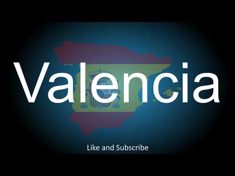 How to correctly pronounce in Spanish and English, the City in Spain - Valencia.