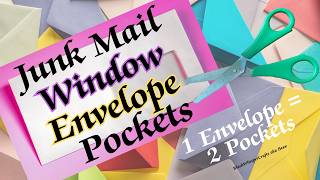 Junk Mail Window Envelope Pockets  // 1 Envelope = 2 Pockets