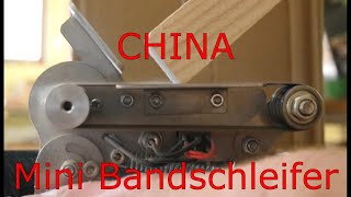 CHINA Mini elektrische Bandschleifer DIY Poliermaschine Schleifmaschine Grinding Machine