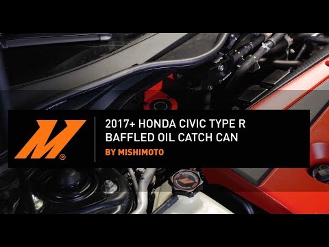 2017-2021 Honda Civic Type R Baffled Oil Catch Can PCV Side Installation Guide by Mishimoto