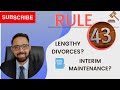 [D131] Lengthy Divorces? | Interim Maintenance Order| Rule 43 / Explained by a South African lawyer
