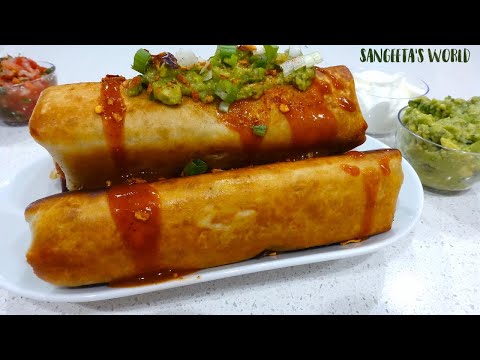 Mexican Chimichanga • #chimichanga • Sangeeta's World