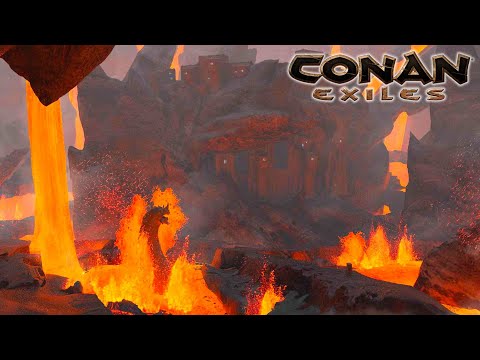 The Volcano Biome Looks Scary | Conan Exiles Age of Sorcery Gameplay | Part 9
