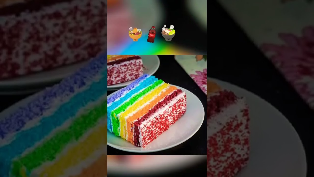 rainbow pastry #rainbow #cake#pastry# shorts