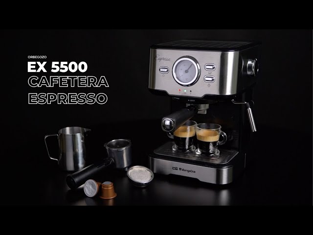 Máquina de café expresso Orbegozo EX 5500 1,5L 20 Bares com vaporizador video