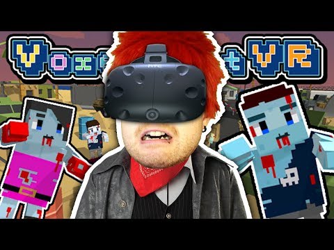 Scyushi - MINECRAFT ZOMBIES in VR!? | Voxel Shot VR (HTC Vive Virtual Reality)