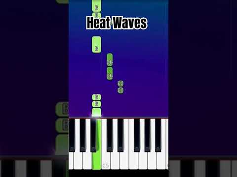 Glass Animals - Heat Waves| EASY Piano Tutorial #piano #pianotutorial #easy #tutorial