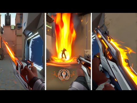 Valorant New "Solarstride" Skin Bundle In Game Showcase