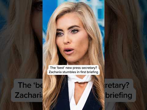 The 'best' new press secretary Zacharia stumbles in first briefing