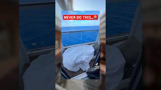 NEVER do this on your cruise balcony…🙅‍♂️