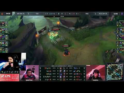 INSANE TES QINGTIAN 1v2 vs RNG