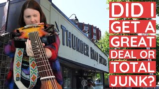 Video thumbnail for Mystery Guitars & Pedals at the Thunder Road Guitars Garage Sale | Vox Student Prince | Guyatone PS3 by Get Offset