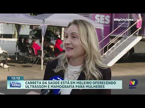 Carreta da Saúde da Mulher reduz filas de exames em Meleiro
