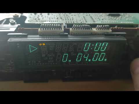 Sanyo VHR-7500EE beautiful VFD color display, test work after 20 years