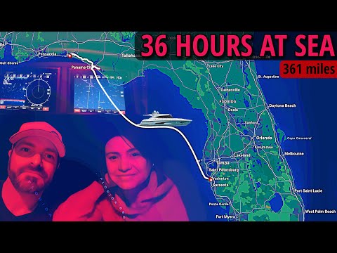 8 Foot Seas ALL NIGHT in our 60ft Yacht | Crossing the Gulf of Mexico | EP10