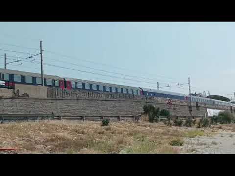 Treno ICN 1963 da Milano Centrale a Siracusa, in ritardo di 4 ore. A Falerna