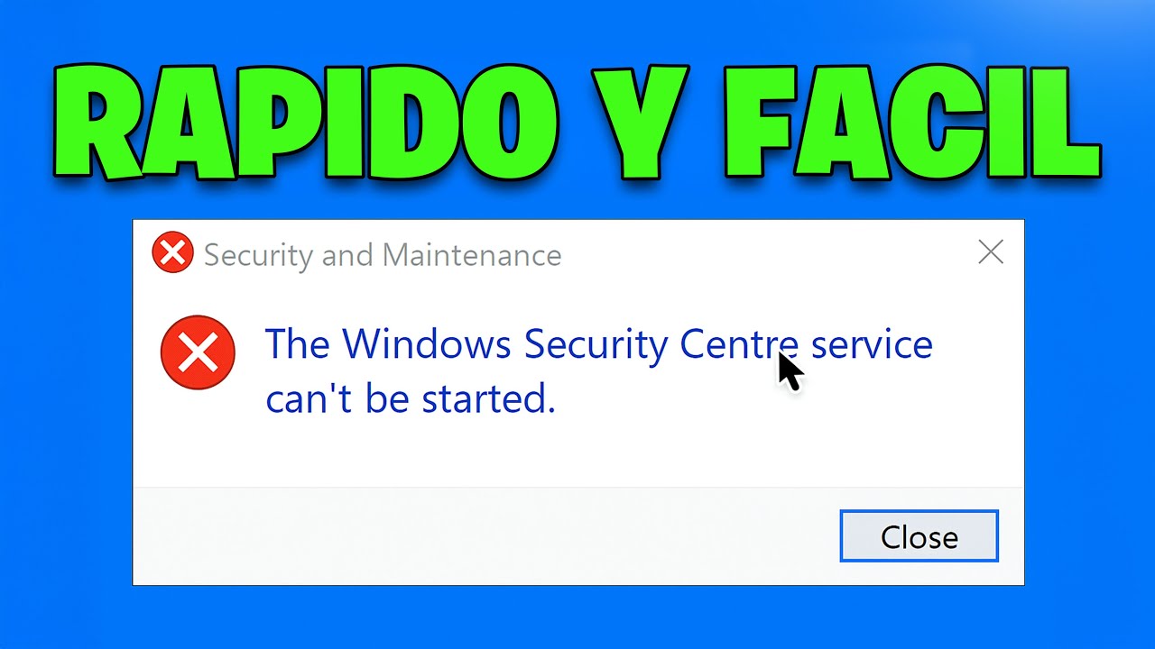 No se puede iniciar el Centro de seguridad de Windows - Solucion 2026
