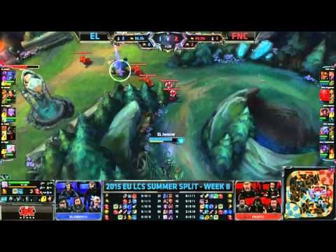 Elements vs Fnatic   League Of Legends EU LCS 2015 Summer W8D2