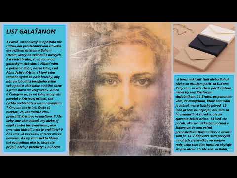 LIST GALAŤANOM od Sv. PAVLA - Apošt. (s označením čísla kapitoly + verša)+ Úvod + Vysvetlivky