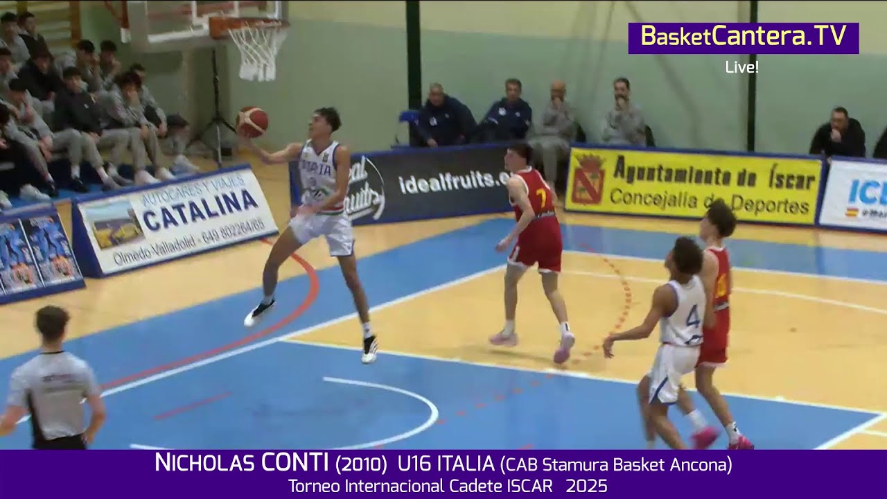 NICHOLAS CONTI (2010) U16 ITALIA: 27 ptos.7 Rbtes. Final Torneo Internacional Cadete ISCAR 2025