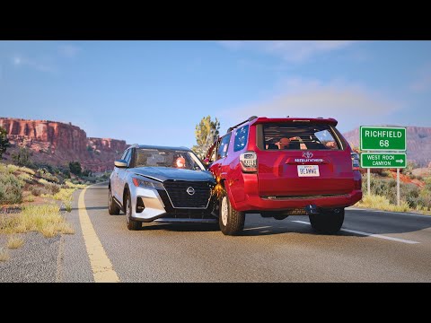 BeamNG Drive - Realistic Crashes and Reckless Driving #20 [Traffic Stops]