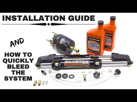 Sea Star Pro Install! The QUICK and EASY Way to BLEED THE AIR out of your Hydraulic Steering System!