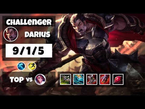 Darius vs Fiora TURKISH Challenger TOP (9/1/5) - v11.8