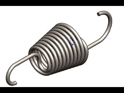 SOLIDWORKS Helical Extension Spring