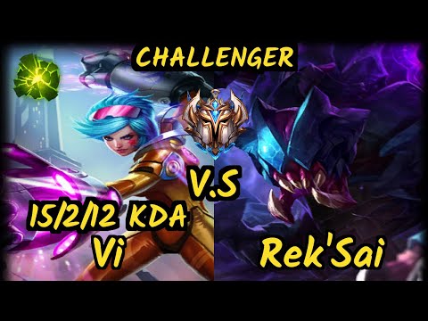 UP LeChase (VI) vs REK'SAI - 15/2/12 KDA JUNGLE CHALLENGER GAMEPLAY - BR