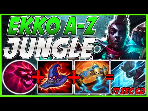 ULTIMATE EKKO BUILD GIVES EKKO A 17 SECOND ULT COOLDOWN! A TO Z JUNGLE CHALLENGE - League Of Legends