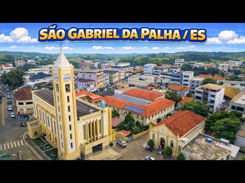 São Gabriel da Palha (ES) vista do alto | Paróquia Arcanjo São Gabriel | Imagens Aéreas com Drone