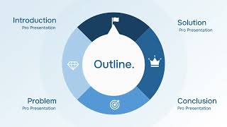 PP-46 Steel Blue Morph PPT Template — video preview