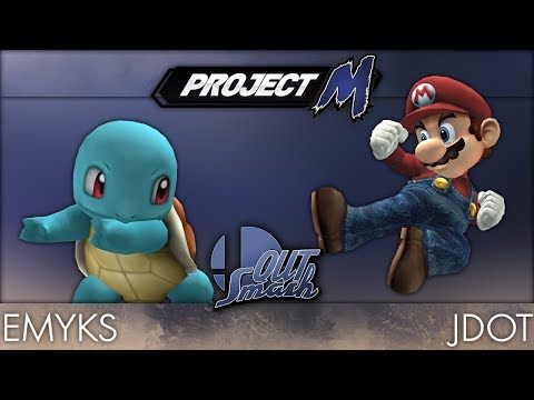 QUT Smash 6 Project M  - WR1 - Emyks (Squirtle) vs JDot (Mario)